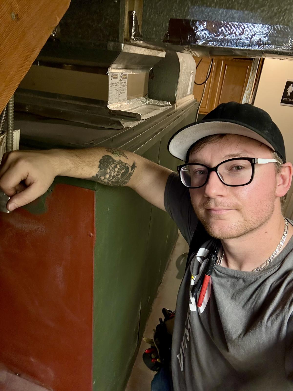 Tim Bootsma 1st Class Gas Fitter performing Calgary gas line installation with professional safety protocols